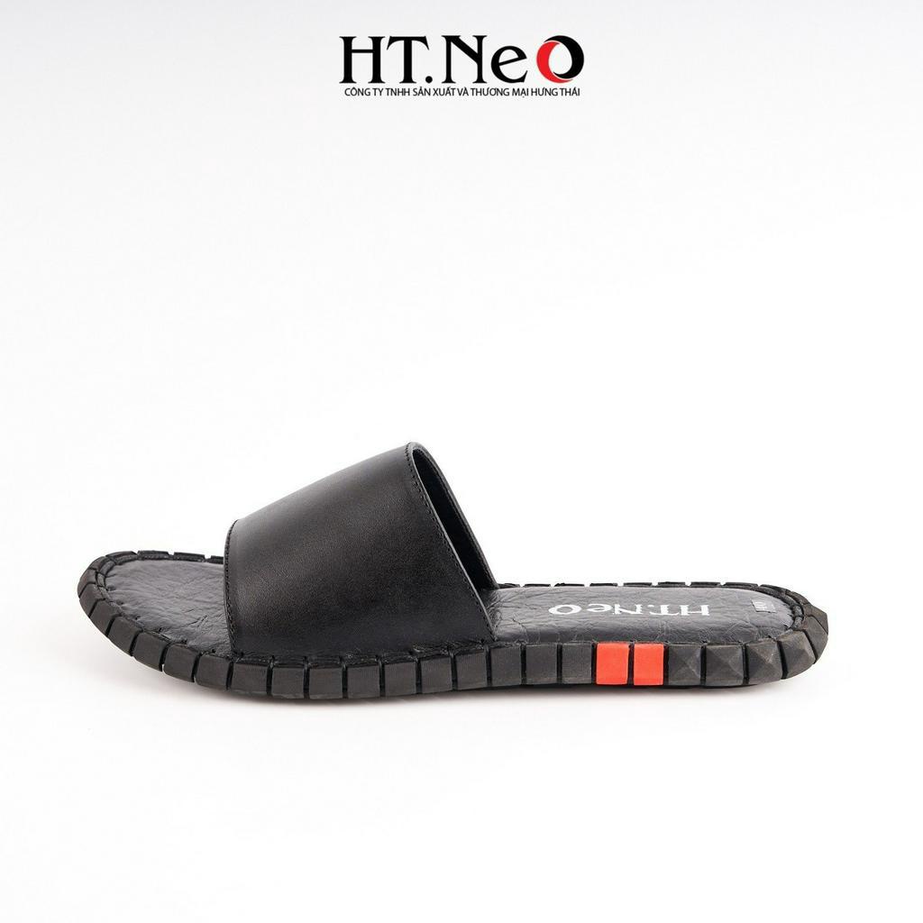 Dép nam cao cấp - Sandal nam HT.NEO da bò nguyên miếng, kiểu dáng trẻ trung, năng động  đế cao su SD181