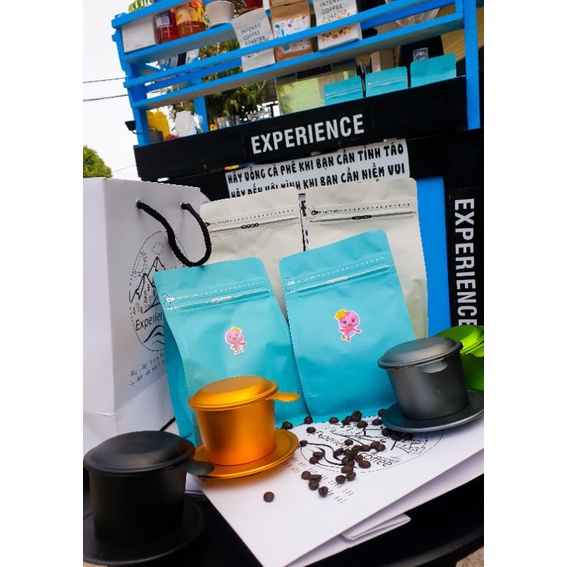 [Experience coffee ] cà phê hạt rang mộc nguyên chất 250g,500g robusta