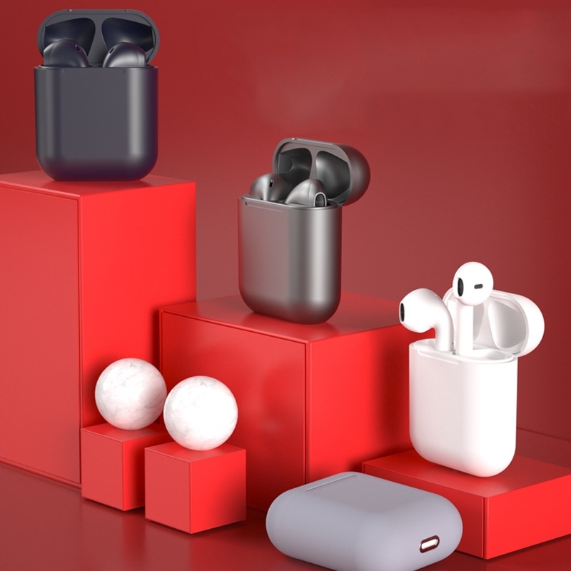 Tai Nghe Bluetooth Không Dây Topewon 12s Màu Bánh Macaron Tích Hợp Hộp Sạc Mạnh Mẽ Cho Android Huawei Iphone