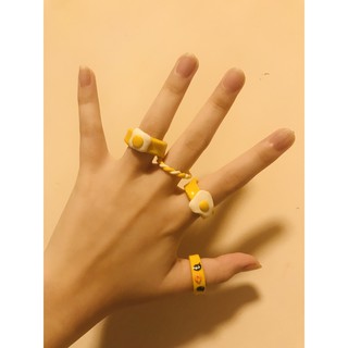 Nhẫn đất sét handmade - Clay ring - Daisy