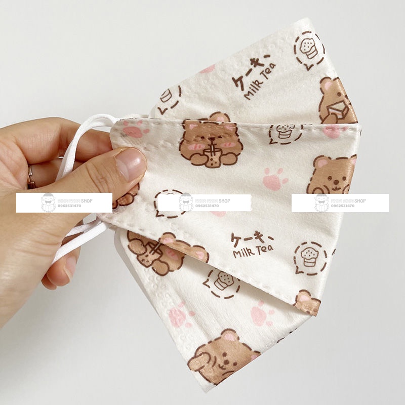 Khẩu trang KF94 họa tiết dễ thương- Bán lẻ một cái