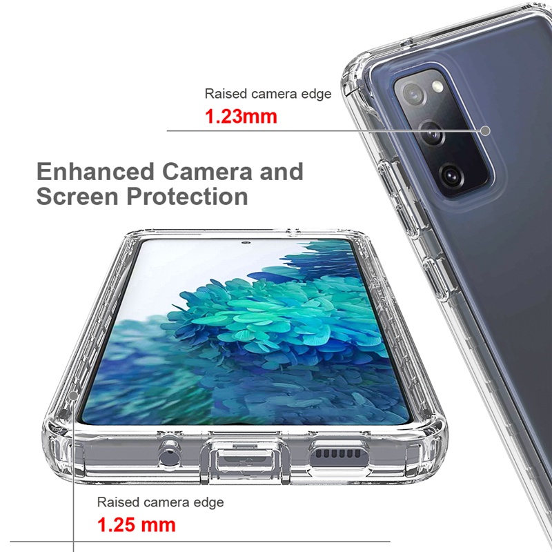 Ốp Điện Thoại 2 Trong 1 Chống Sốc Chịu Được Sức Nặng 360 Độ Cho Samsung Galaxy S10 Plus S9 Plus S20 FE S21 FE S10 Lite 2020