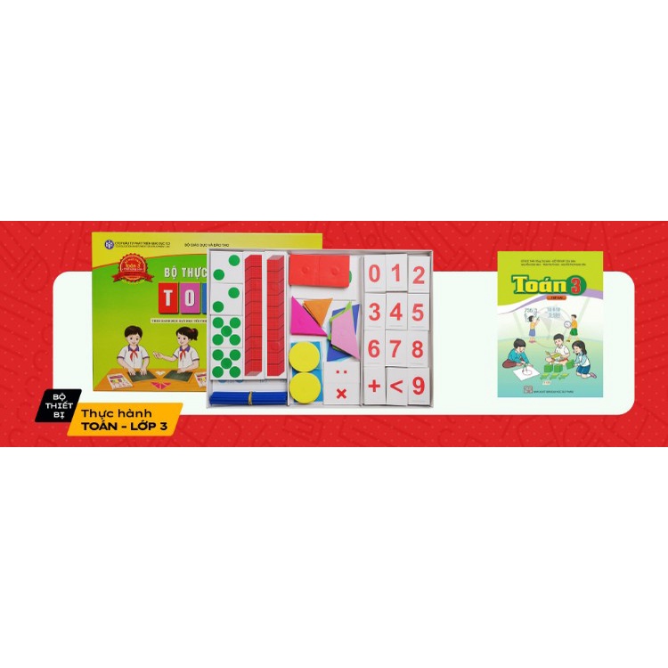 Bộ thực hành toán 3 - 2 in 1 - nam châm - GD 123