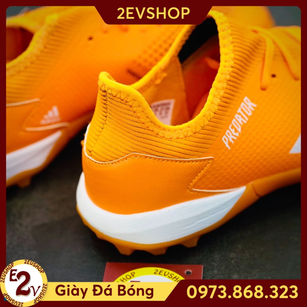 Giày đá bóng thể thao nam 𝐏𝐫𝐞𝐝𝐚𝐭𝐨𝐫 𝟐𝟎𝟐𝟎 Cam đế mềm, giày đá banh cỏ nhân tạo cao cấp - 2EVSHOP