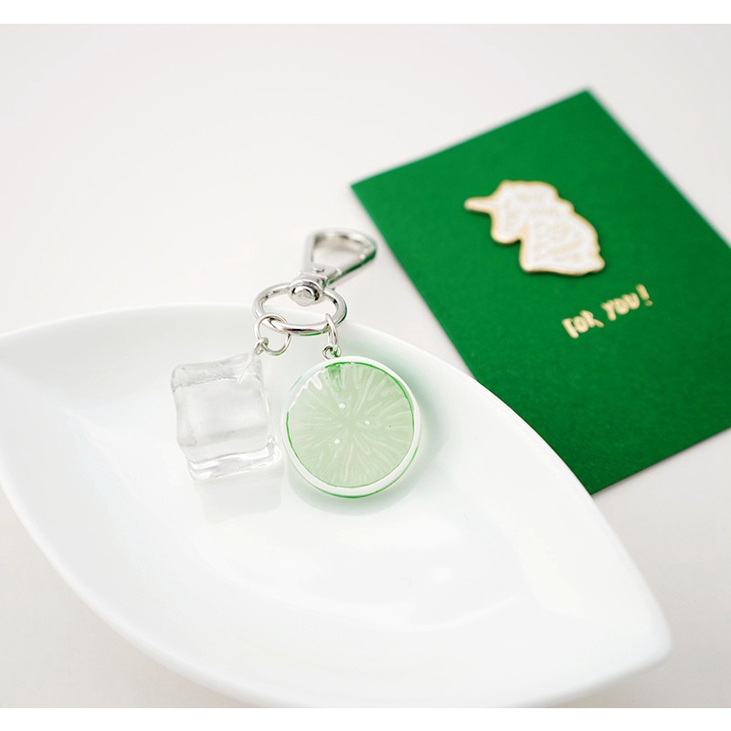 Mới Móc Khóa Nhựa PVC Hình Quả Chanh Dễ Thương