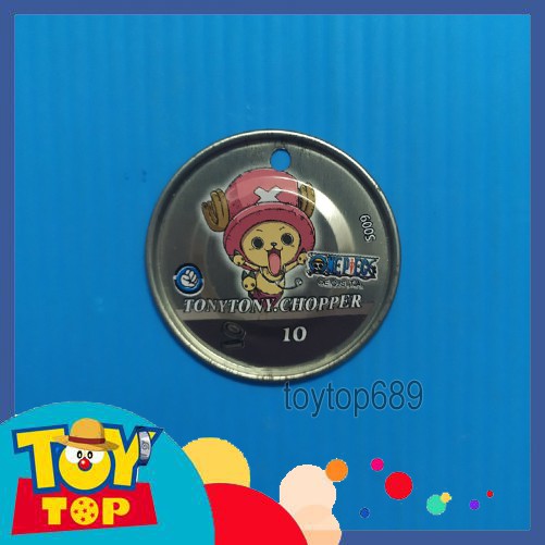 Thẻ Toonies One Piece đồng xu bí ẩn hải trình màu bạc tròn lỗ bản cũ 2nd có xước trầy Mũ rơm Luffy phân loại 1