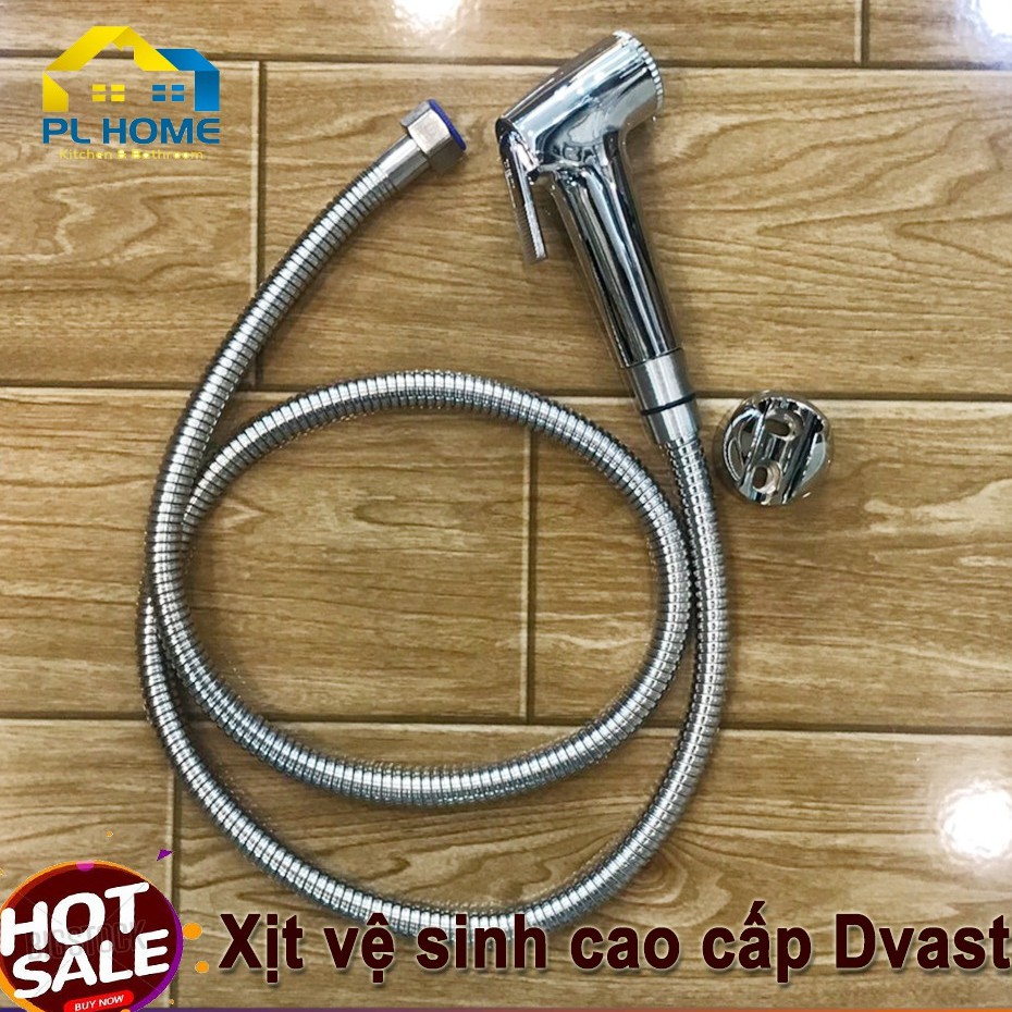 Vòi xịt vệ sinh Inox 304  Dvast cao cấp, bảo hành 5 năm