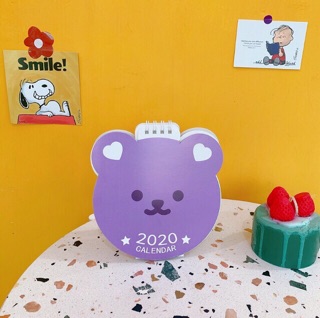 Lịch bàn 2020 mẫu bơ