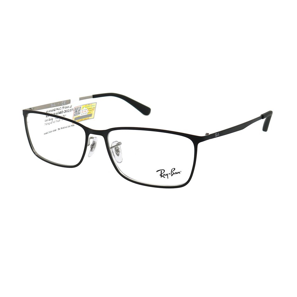 RB6348D-Gọng kính nam nữ Rayban chính hãng (57-16-145), thiết kế dễ đeo bảo vệ mắt