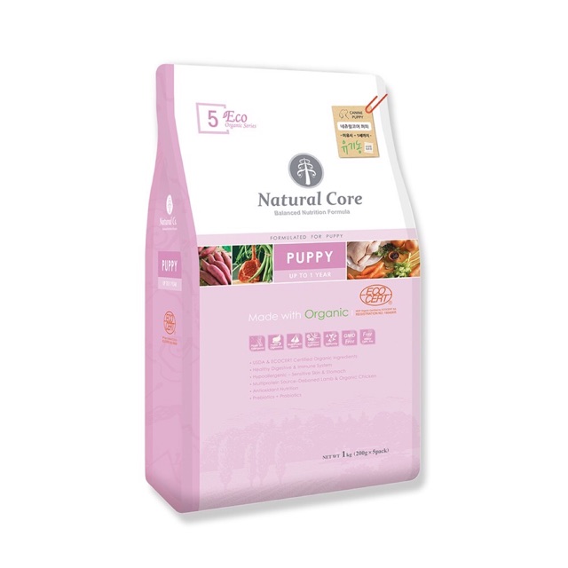 THỨC ĂN CHO CHÓ CON - Natural Core (Thịt cừu  tươi ngon) (1kg)