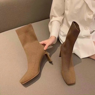 Boot lửng chất len gót dẹt siêu hot