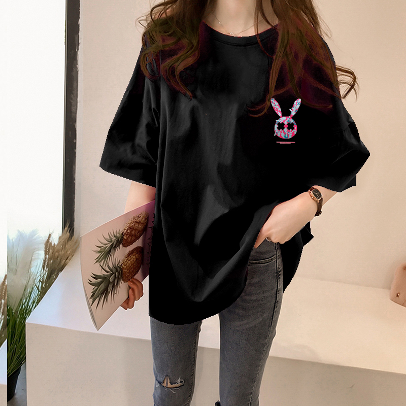 NRVP Áo Thun Tay Ngắn In Hình Hoạt Hình 2021 Size 5XL Cho Nữ