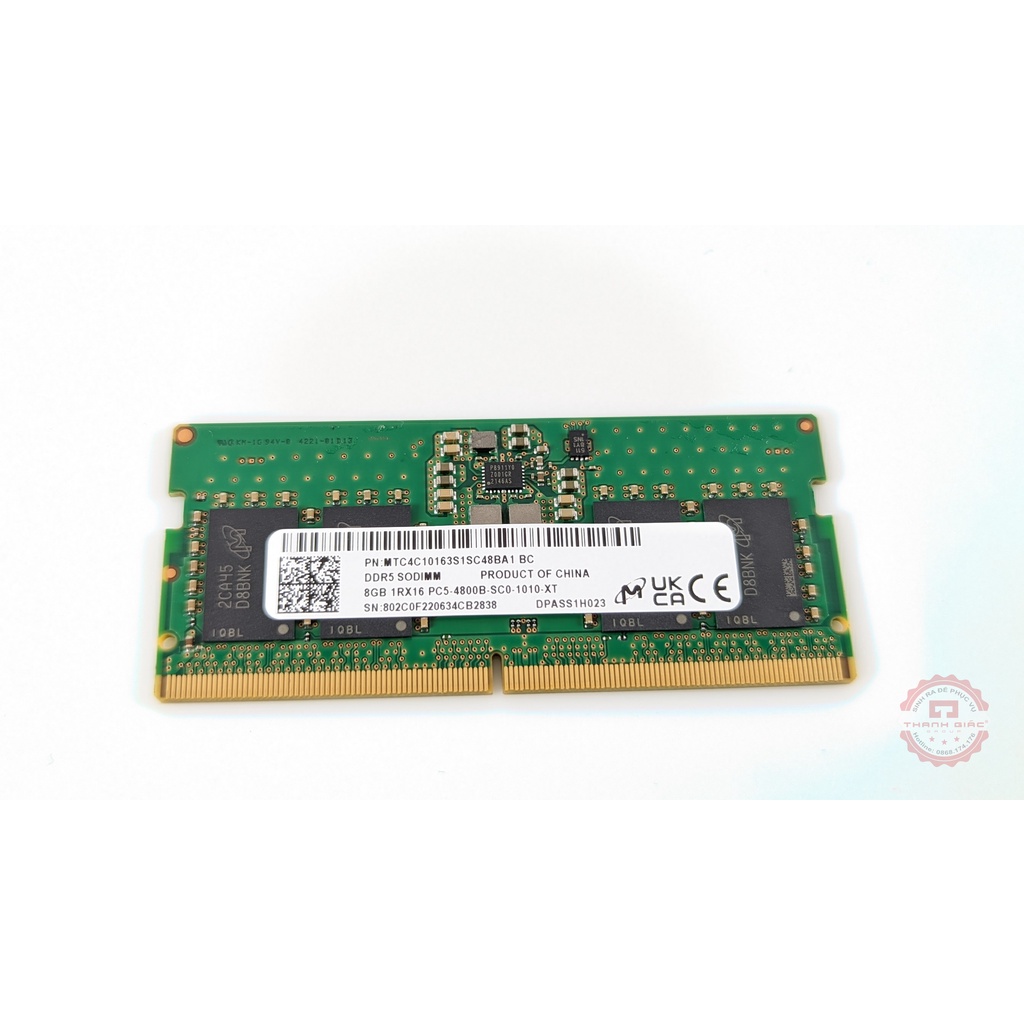 RAM Laptop DDR5 Micron 8GB Bus 4800 Chính Hãng - Bảo Hành 4 Năm | BigBuy360 - bigbuy360.vn