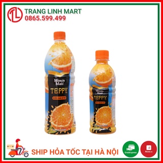 Nước cam có tép Teppy chai 327ml/ chai 1 Lít