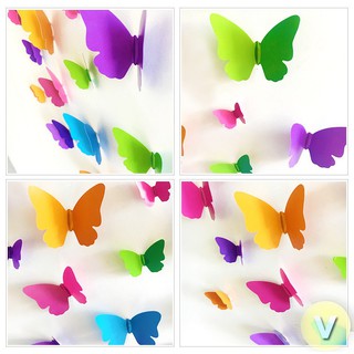 Decal Bướm 3D nhiều màu