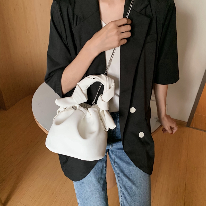 Túi Đeo Vai JASMIN NOIR Kiểu Xô Bằng Da PU Sang Trọng Cho Nữ