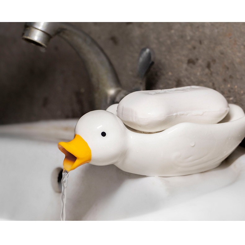 Hộp Đựng Xà Phòng Đa Năng Hình Chú Vịt Dễ Thương