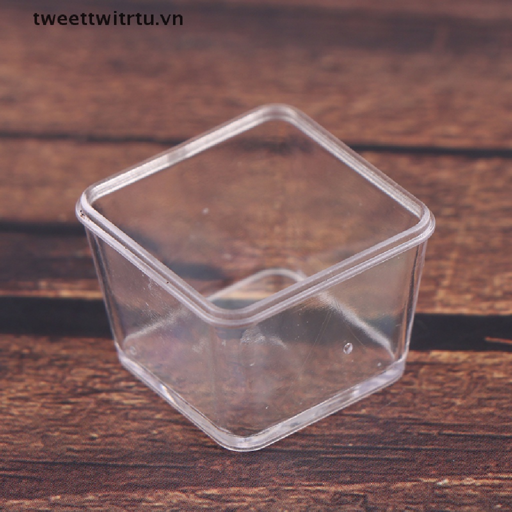 Set 4 Hộp Đựng Cơm Trưa Mini Tỉ Lệ 1 / 12 Trang Trí Nhà Búp Bê