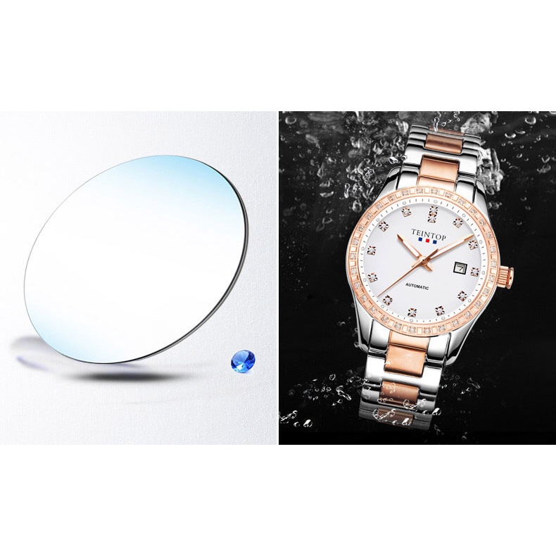Đồng hồ nữ chính hãng Teintop T8686-1 hàng mới,Kính sapphire ,chống xước,Chống nước,máy cơ(Automatic),Bảo Hành 12 Tháng