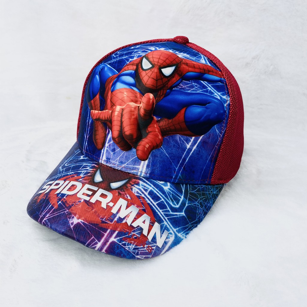 Nón cho bé người nhện, hình nổi 3D