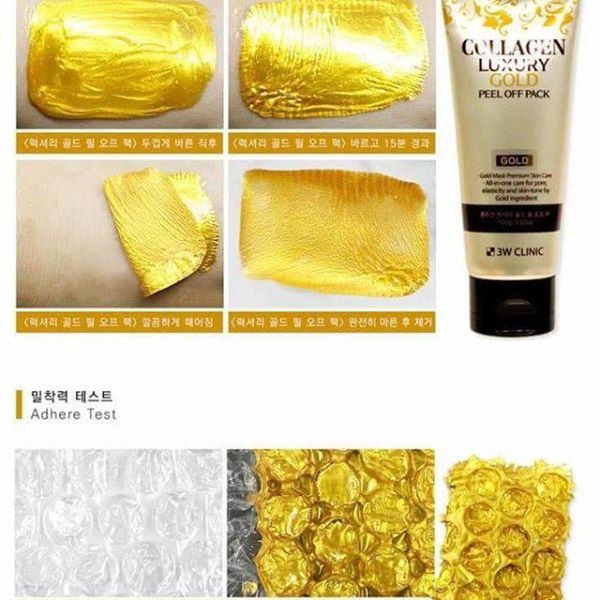 Mặt Nạ Lột Tinh Chất Collagen &Luxury Gold Peel Off Pack 3W Clinic