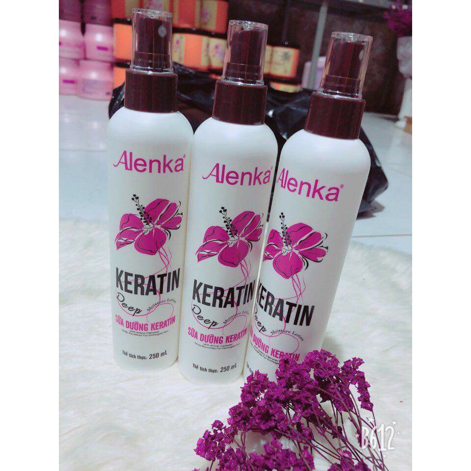 Xịt dưỡng tóc Keratin  Alenka 250ml