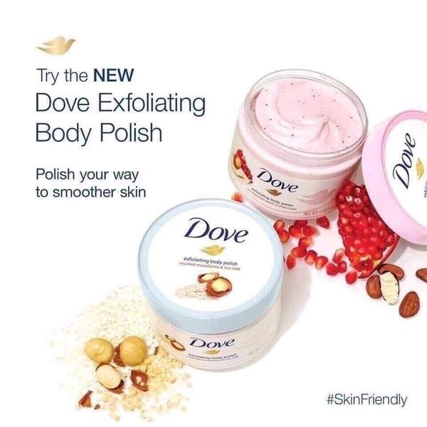 Tẩy tế bào chết toàn thân Dove Exfoliating body polish 298ml