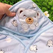 Chăn ủ bông tuyết liền chân 3 lớp cho bé sơ sinh,HÀNG LOẠI 1 siêu mềm mịn, dày ấm C06