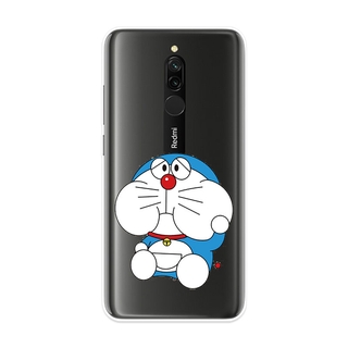 Ốp Lưng Xiaomi Redmi 8 8A Note 8 Pro TPU mềm Case Doraemon Two