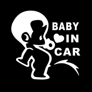 miếng dán decal dán xe hơi BABY IN CAR