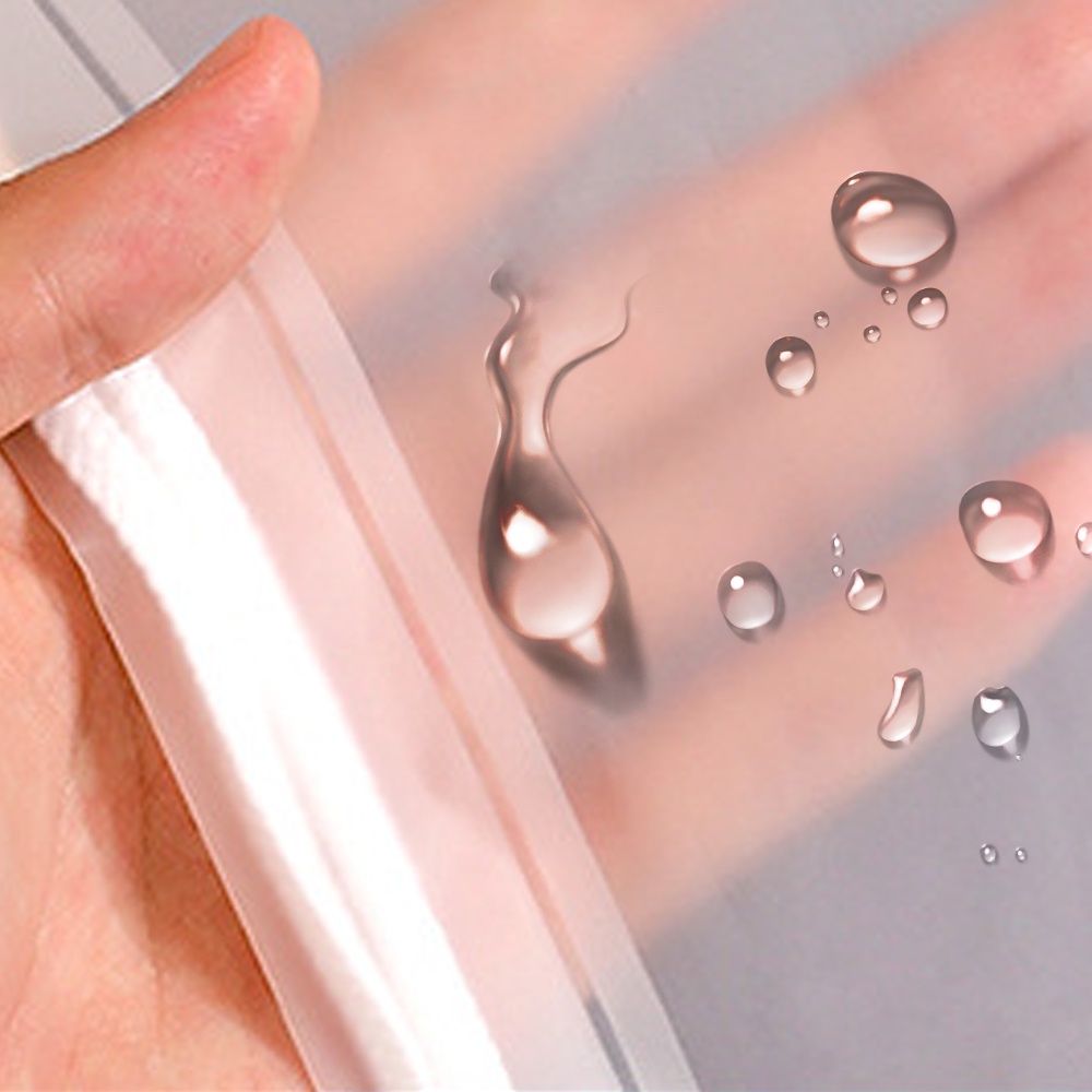 Túi Đựng Quần Áo Bằng Nhựa PVC Trong Suốt Chống Thấm Nước In Họa Tiết Trái Tim Xinh Xắn