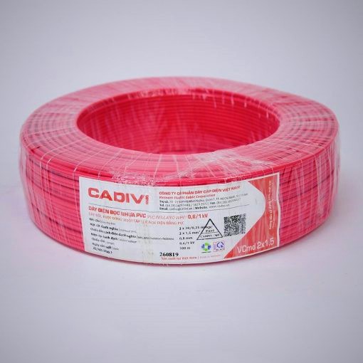 Dây Điện Đôi Cadivi 2x0.5 Vcmd 2x16 / 2x0.75 Vcmd 2x24 Cuộn 100m