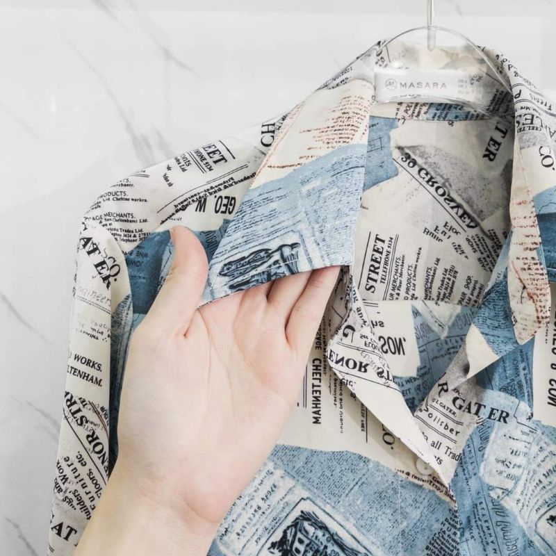 Vải lụa satin tờ báo