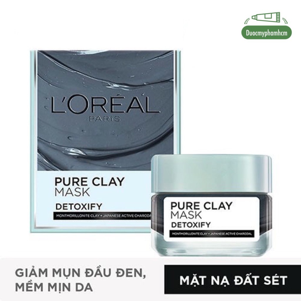 Mặt nạ đất sét thanh lọc da L'Oreal Paris Pure Clay Mask 50g