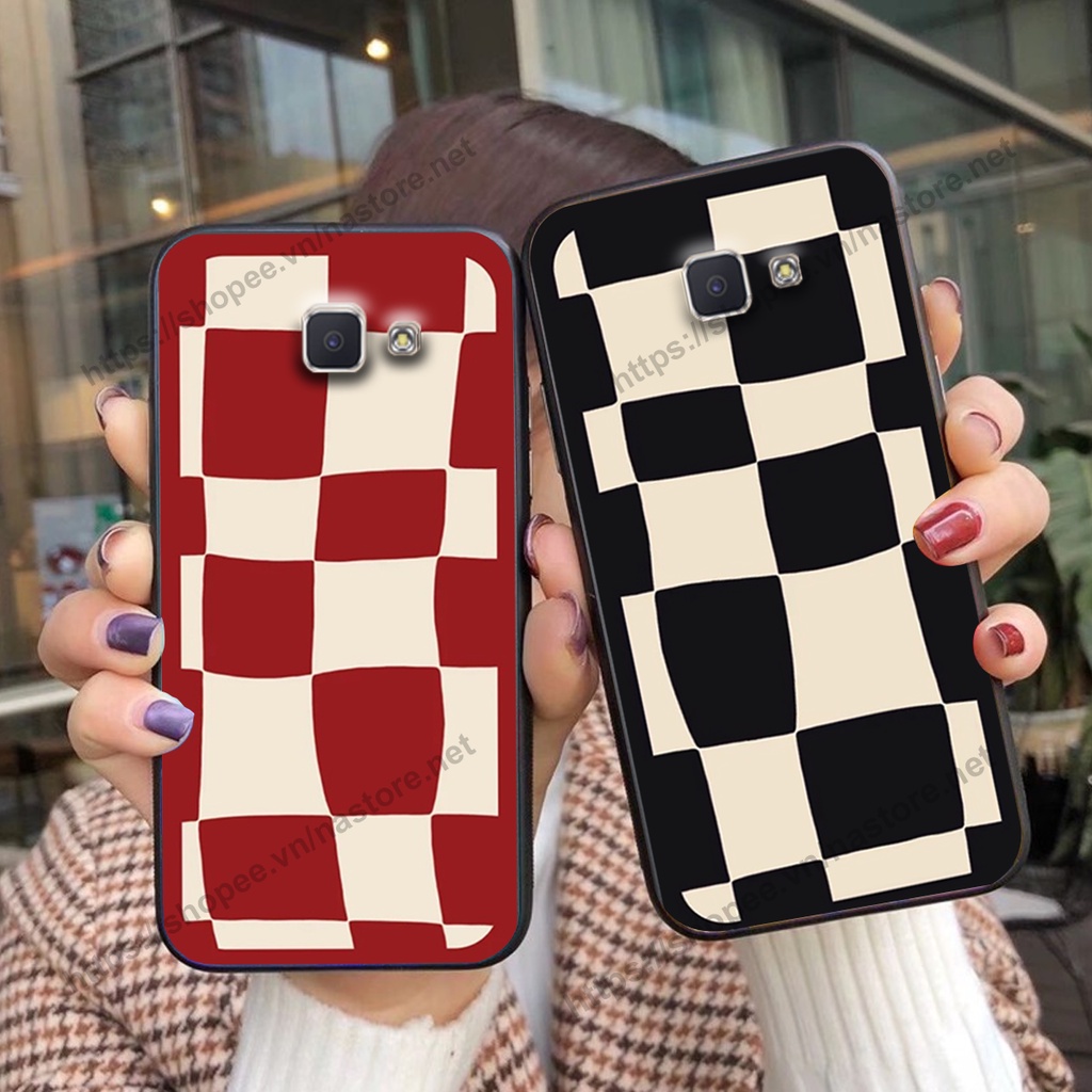 Ốp lưng Samsung J5 Prime / J7 Prime mặt cười, họa tiết caro đơn giản đẹp cute