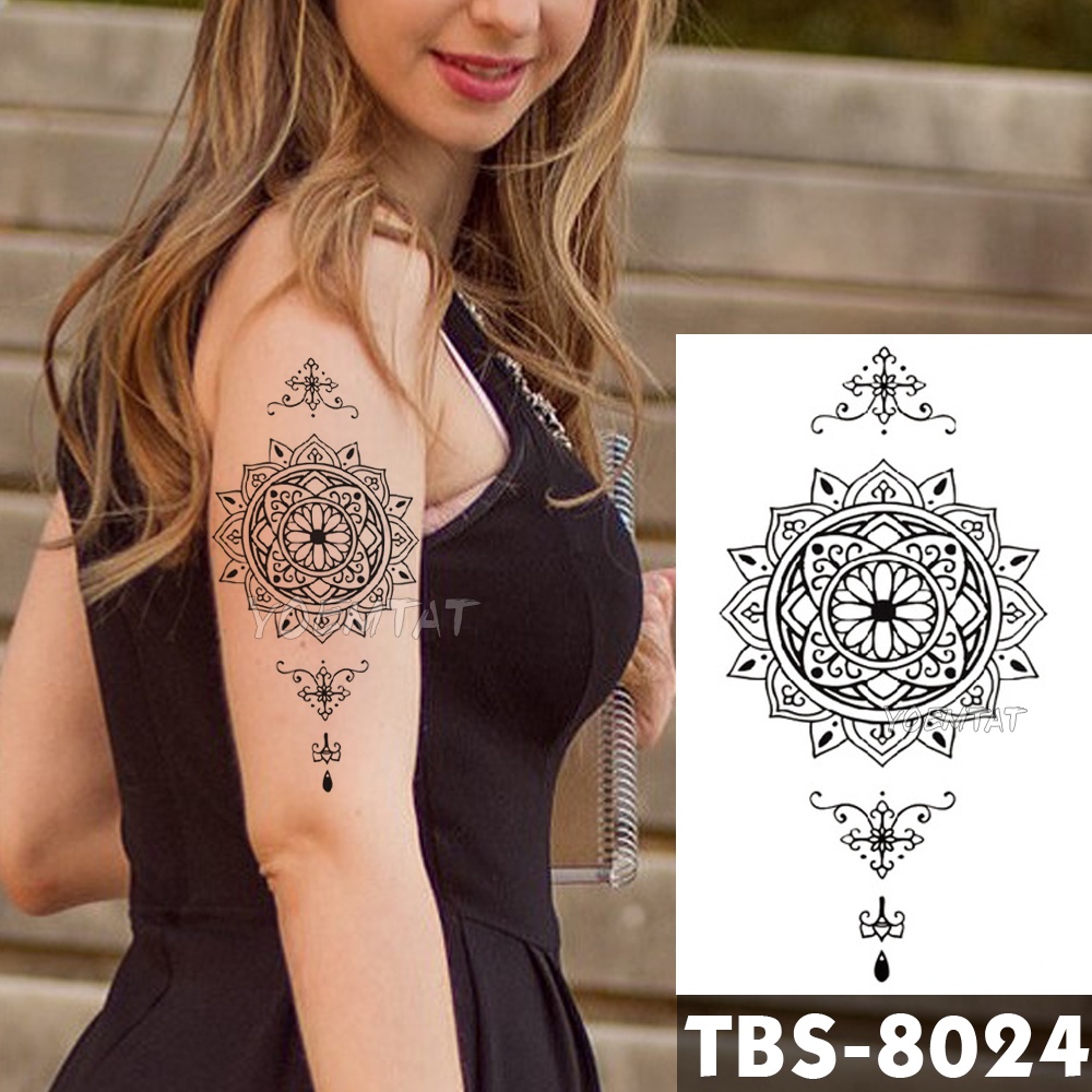 Hình Xăm Dán Tạm Thời Hình Dreamcatcher 12x19cm Chống Nước Độc Đáo
