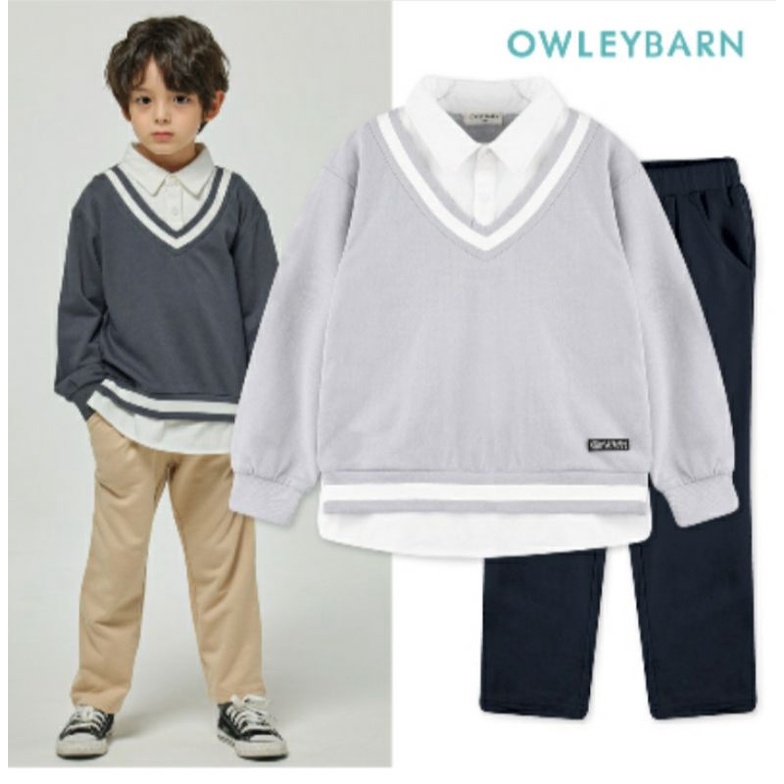 (Sz 110,140)LỖI, form to- Bộ nỉ da cá Owley Barn VN xuất Hàn