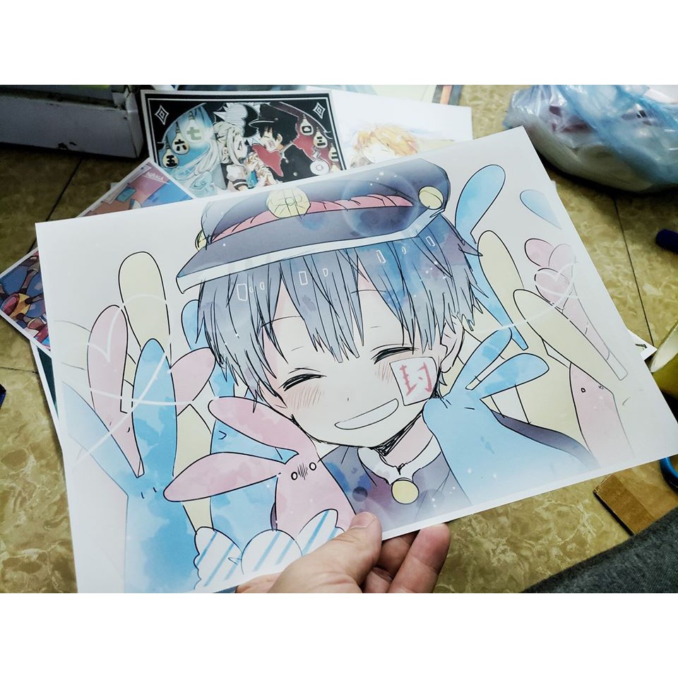 Poster Anime Jibaku Shounen Hanako-kun - IN THEO YÊU CẦU