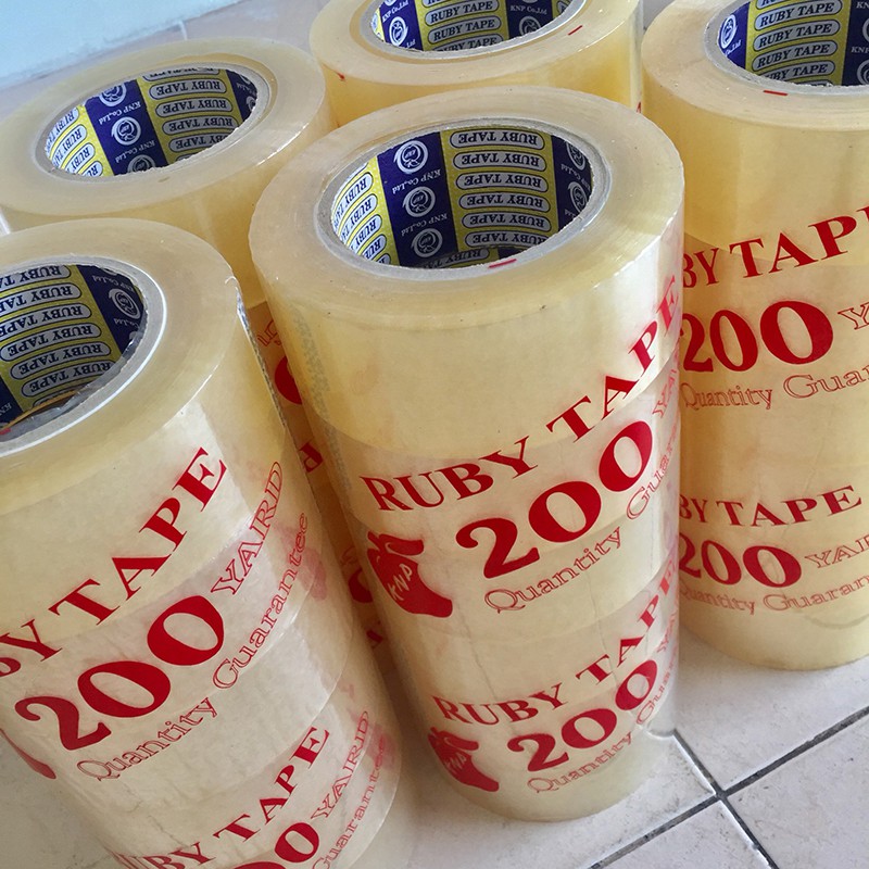 Cuộn băng keo trong loại 200 yards - Loại 2kg 1 cây