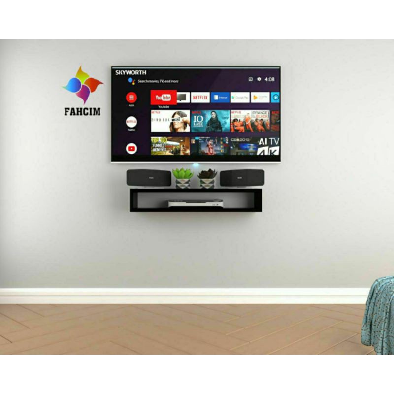 Kệ Gỗ Treo Tường Trang Trí Tv Phong Cách Hiện Đại