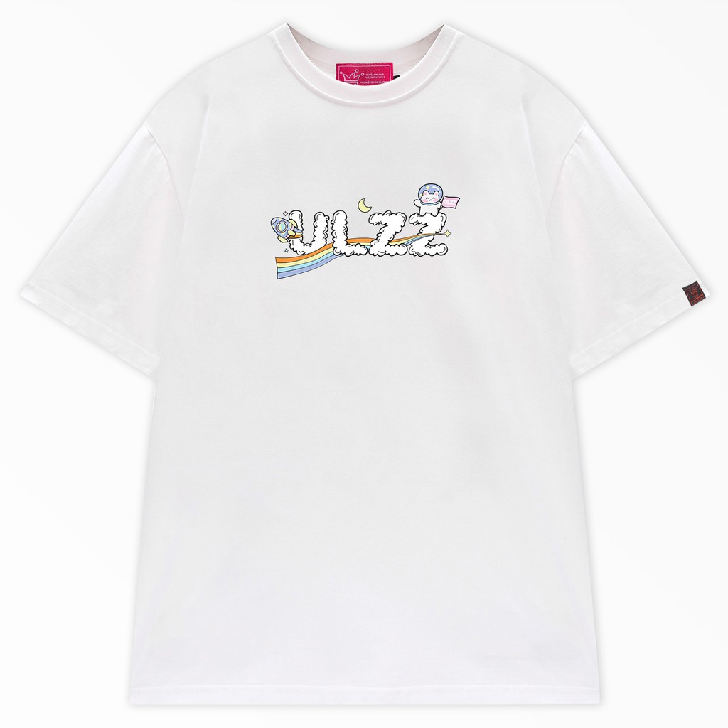 [Mã WABR1512 giảm 12% đơn 99k] Áo thun local brand ULZZ ulzzang cloud astronaut dáng unisex tay lỡ - white fullbox U-7