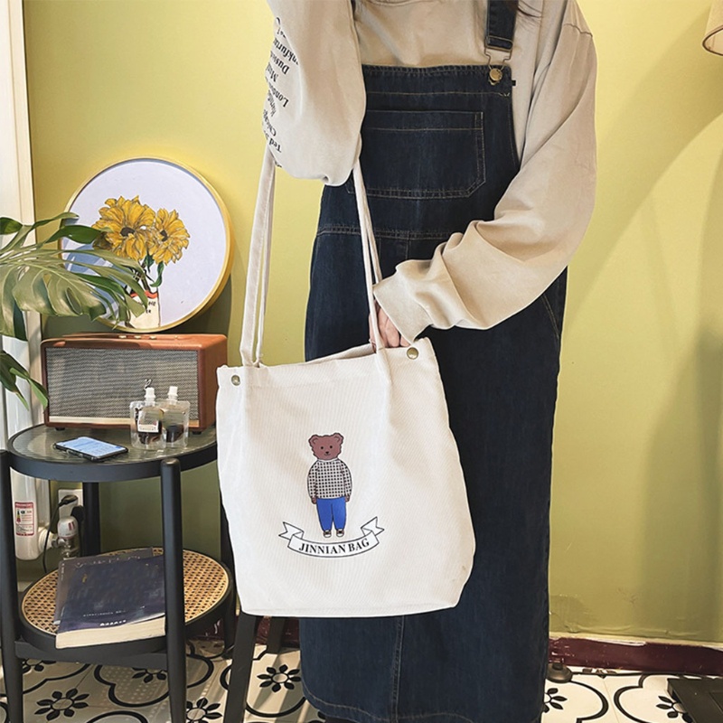 Túi Xách Tay Nữ Khoác Vai Bằng Vải Nhung Kẻ Thời Trang