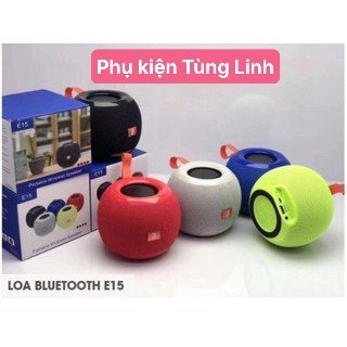(XẢ KHO) Loa bluetooth mini JBL E15 kiểu tròn có tay xách tiện lợi, âm thanh siêu hay, bảo hành 3 tháng