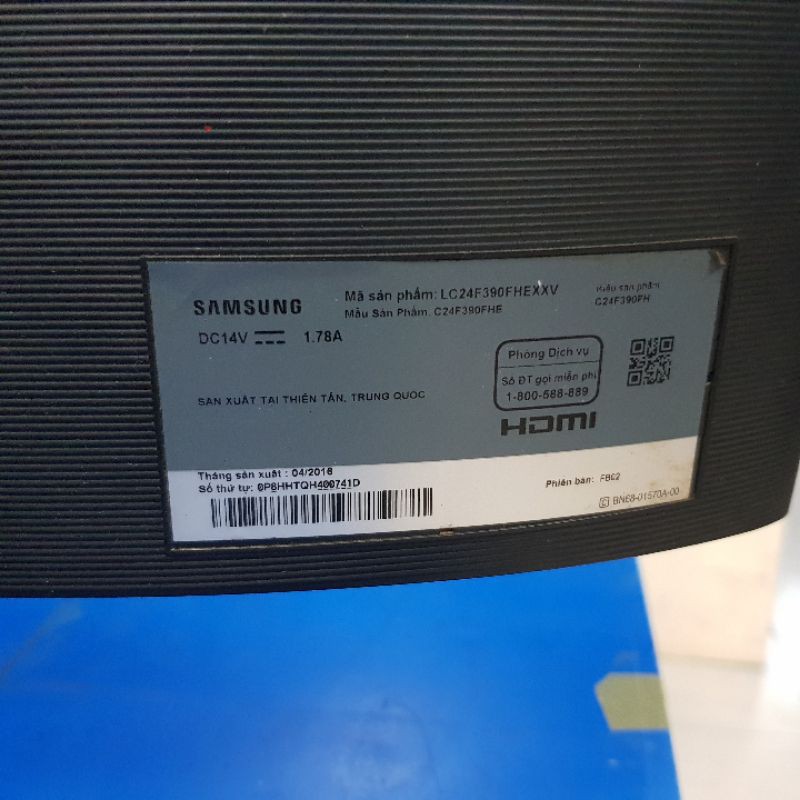 Màn hình LCD Samsung cong LC24F390FHEXXV, CHÂN ĐẾ MỚI, BH HÃNG 2/2021