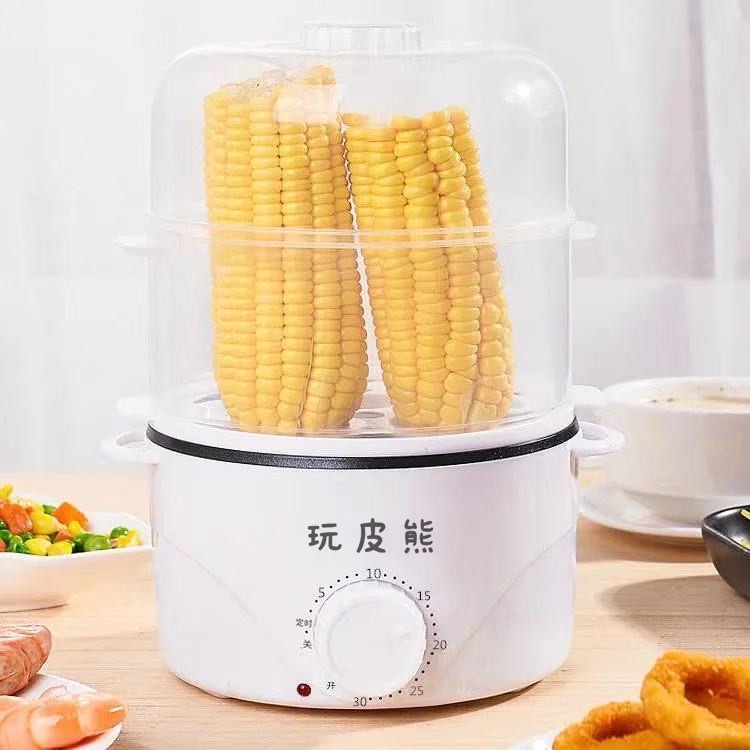Youpin Máy hấp trứng  một tầng/ hai tầng tự động tắt tiện lợi Máy Luộc Trứn