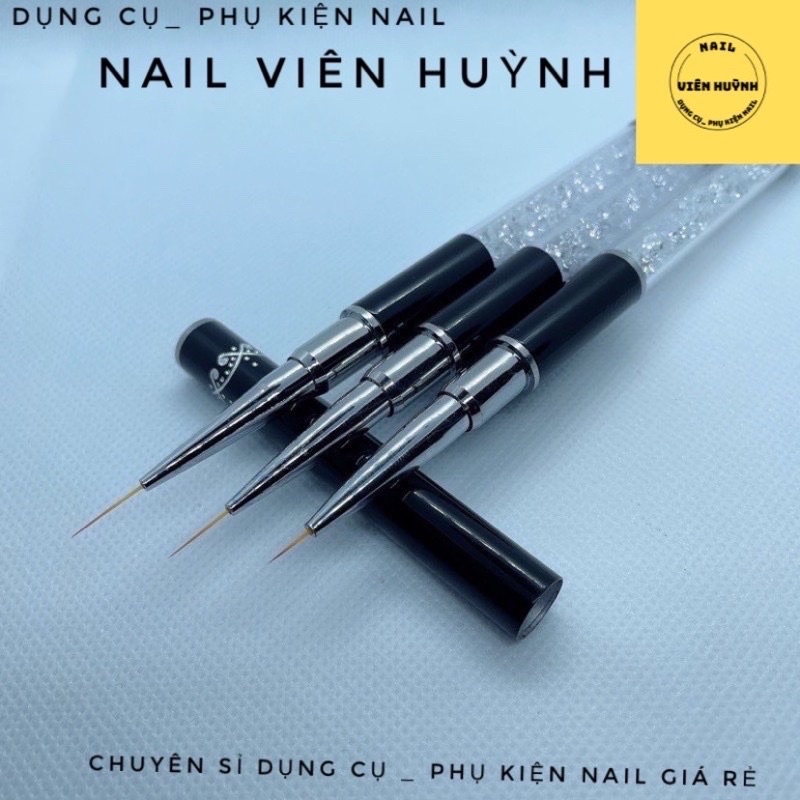 Cọ nét cáng đá vẽ móng, cọ râu cọ nét vẽ nail đẹp. đầu cọ mềm mướt