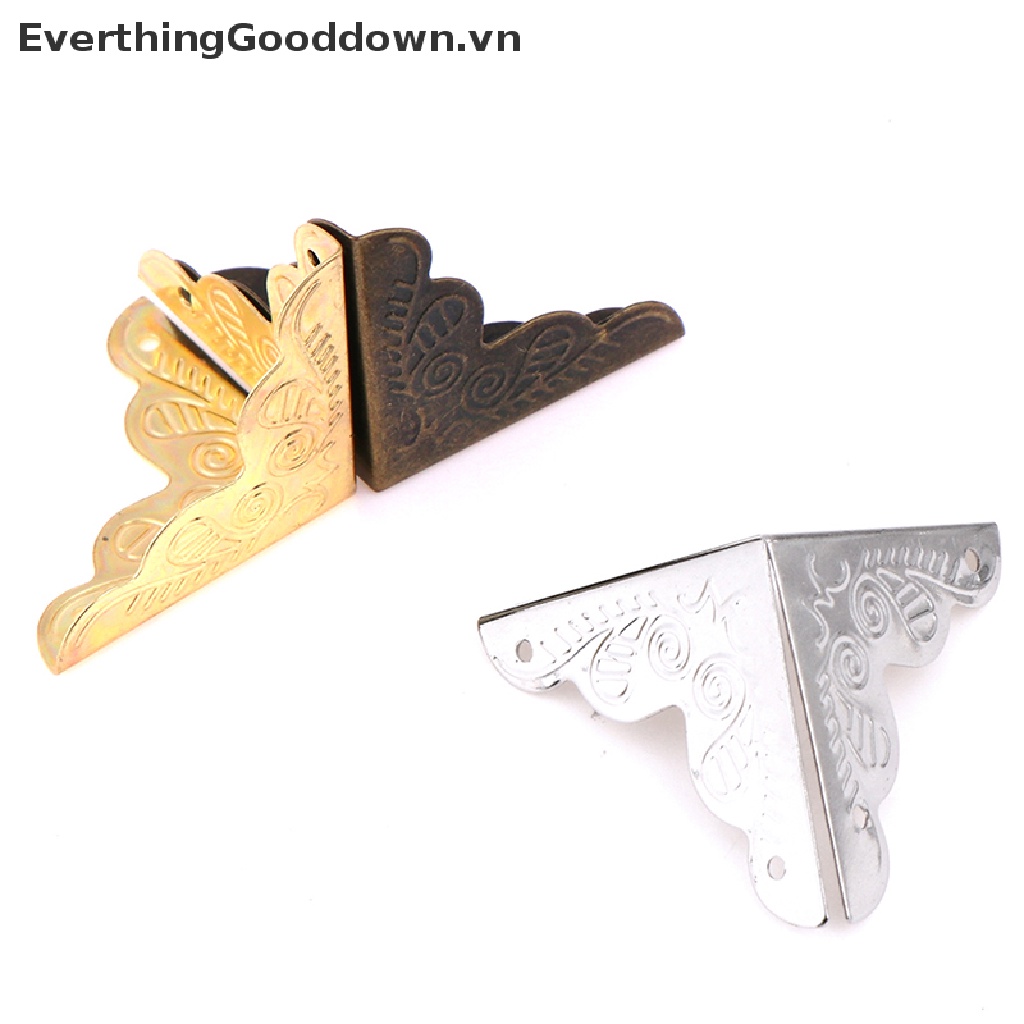 Everthinggooddown 10 Miếng Gỗ Bảo Vệ Góc Hộp Trang Sức 25X25Mm