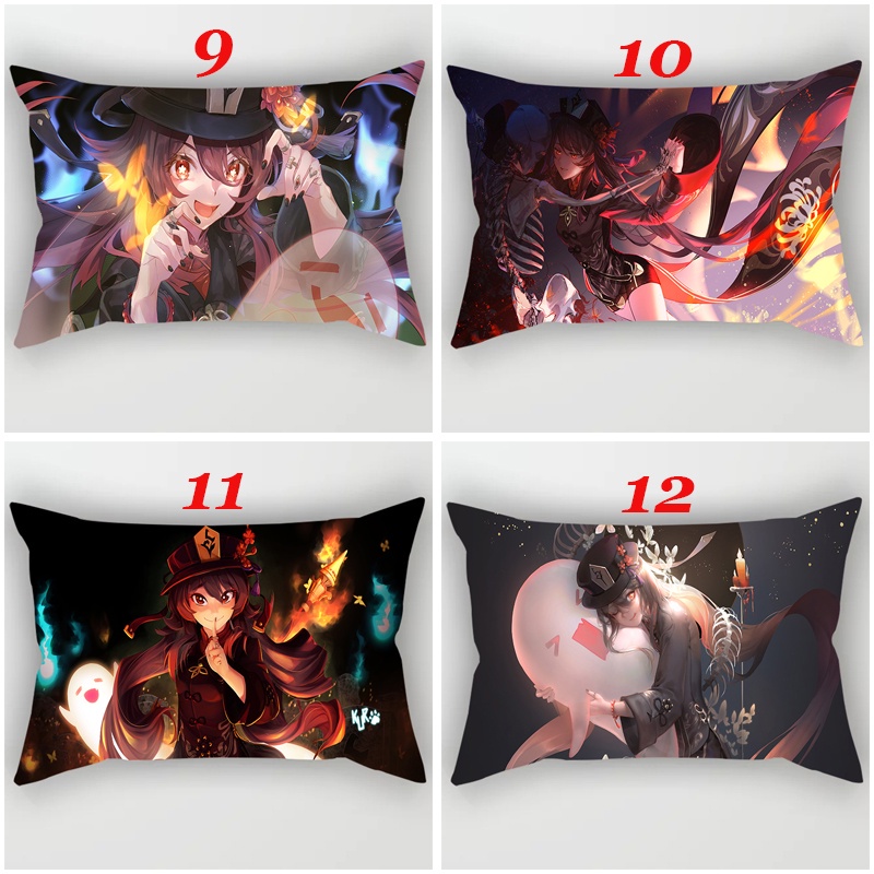 Vỏ Gối Đơn In Hình Nhân Vật Game Genshin Impact Dễ Thương Bằng Polyester