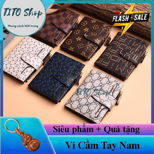 Ví da nam - Họa tiết M6 cao cấp- Thời Trang Hàn Quốc - Trẻ trung độc lạ - Tiện sử dụng-Khi mua có quà tặng hấp dẫn