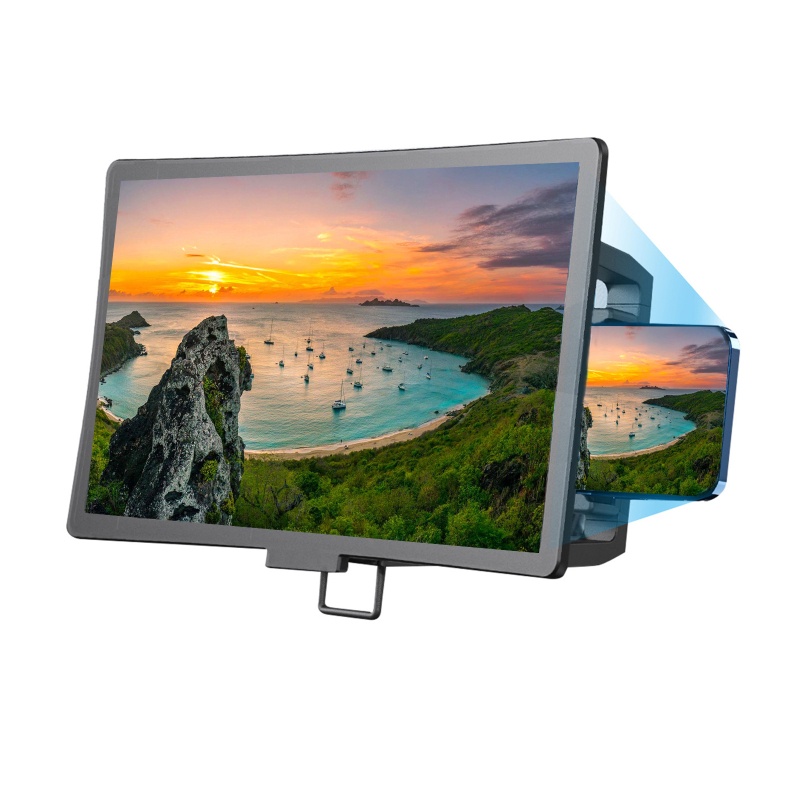 Bộ Kính Lúp Phóng To Màn Hình 3D Dạng Cong Cho Điện Thoại Thông Minh
